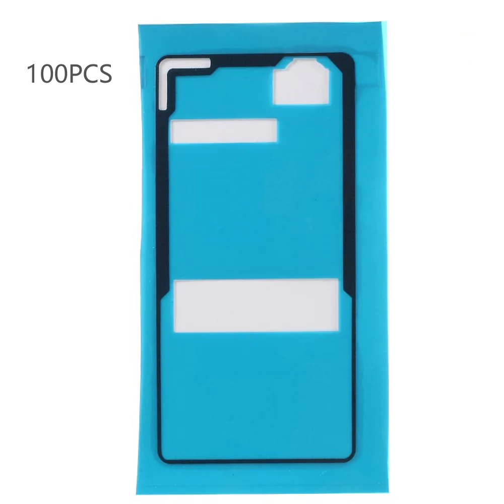 

100 шт./лот для Sony Xperia Z3 Compact D5803 D5833 M55w Крышка батарейного отсека клейкая наклейка запасные части Z3 Mini
