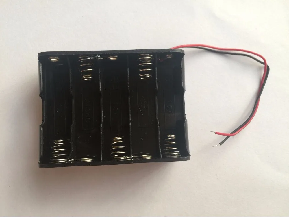 10 AA 배터리 홀더 보관함 케이스 양면 와이어 홀더, (5 개/몫)