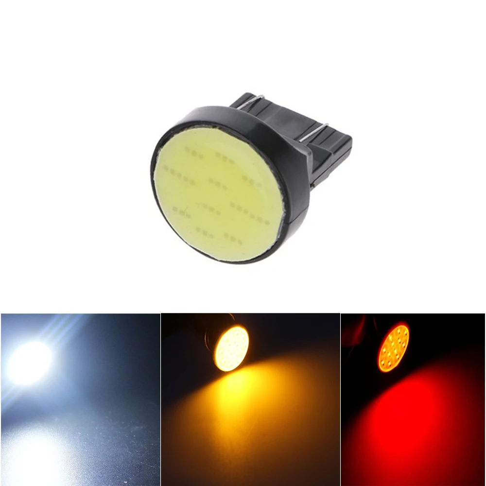 

50X T20 7443 COB 12 SMD T25 3157 12Led W21W Auto Car Turn Signal Light Bulbs Reverse Led Lights Tail Lamps Brake lights DC 12V