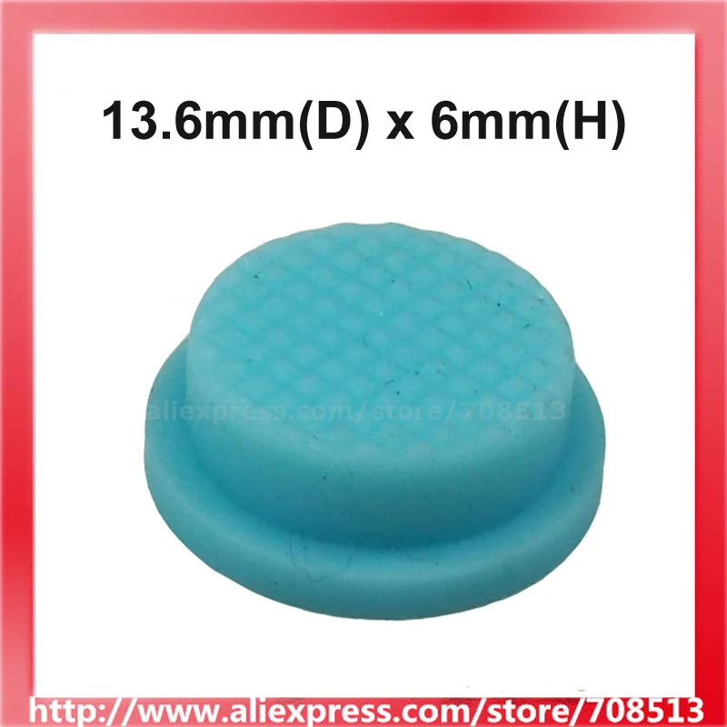 Light Blue Silicone Tailcaps 13.6mm x 6mm (10 pcs)