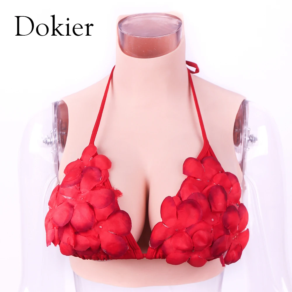 Dokier Silicone Breast Forms with Oil-Free Food Grade Silicone Big Boobs For Crossdressing Transgender Cosplay Male to Female