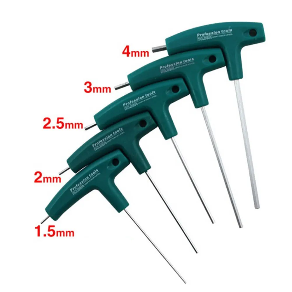 New Hex Socket Screwdriver H1.5mm-10mm 5mm T-Handle Wrench Allen Screws Tools WWO66