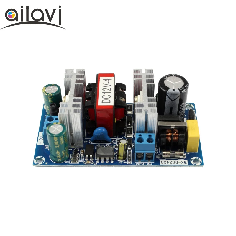 Industrial Grade AC100V-240V 110V 220V To DC12V 4A Switching Power Supply Module Low Ripple AC-DC Power Supply Bare Board