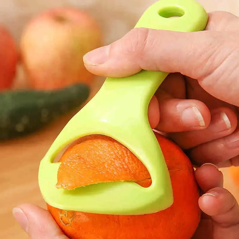 Multi-functional Plastic Orange Peel Candy Color Orange Lemon Peeler Kitchen Small Tool Portable Fruit Stripper Orange Device