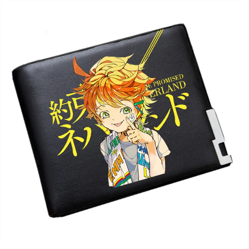 

The Promised Neverland Косплей унисекс, короткий женский кошелек, тонкий кошелек для денег, монета, аниме, идентификатор, Женский кошелек 2019