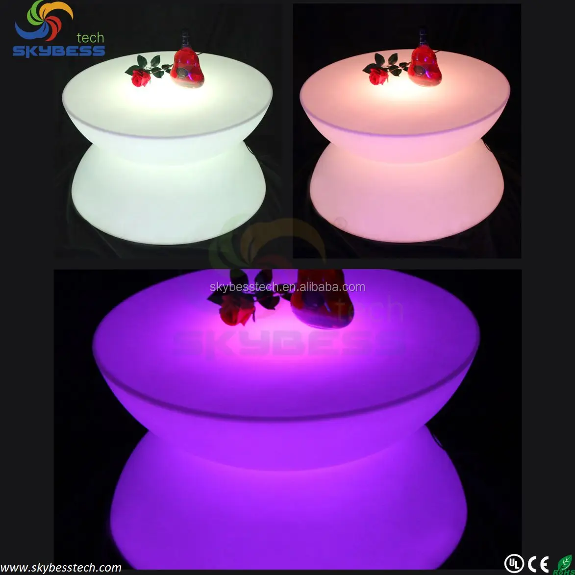 

LED Table Lighting, Illuminated Bar Tables,RGB LED Bar Table SK-LF16 (D80*H44cm) free shipping 1pc