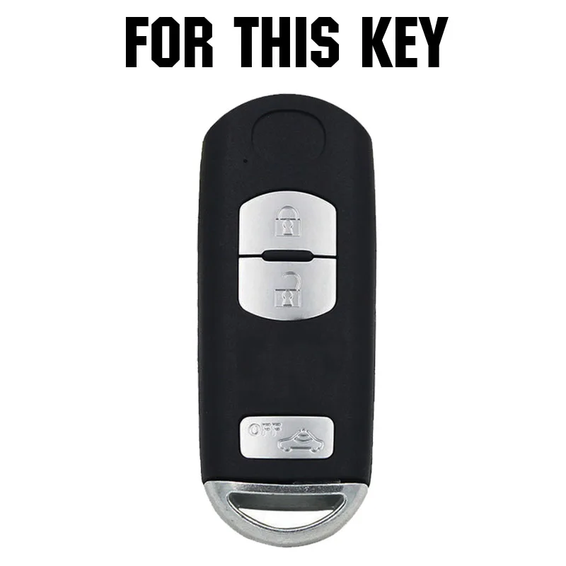 Silicone Key Case Fob For Mazda CX-3 CX5 CX-5 M2 M3 M5 M6 GT 2015 2016 2017 2018 Keyless Remote Key Cover 3 Button