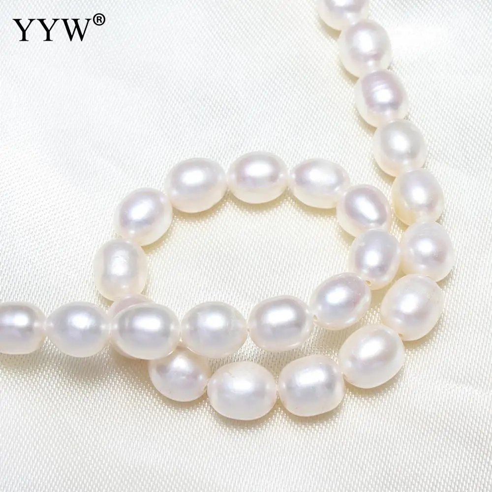 High Quality 3 4 5 6 7 8mm 100% Natural Freshwater Pearl Beads White Rice Pearl Loose Beads DIY Necklace Bracelat Jewelry Making