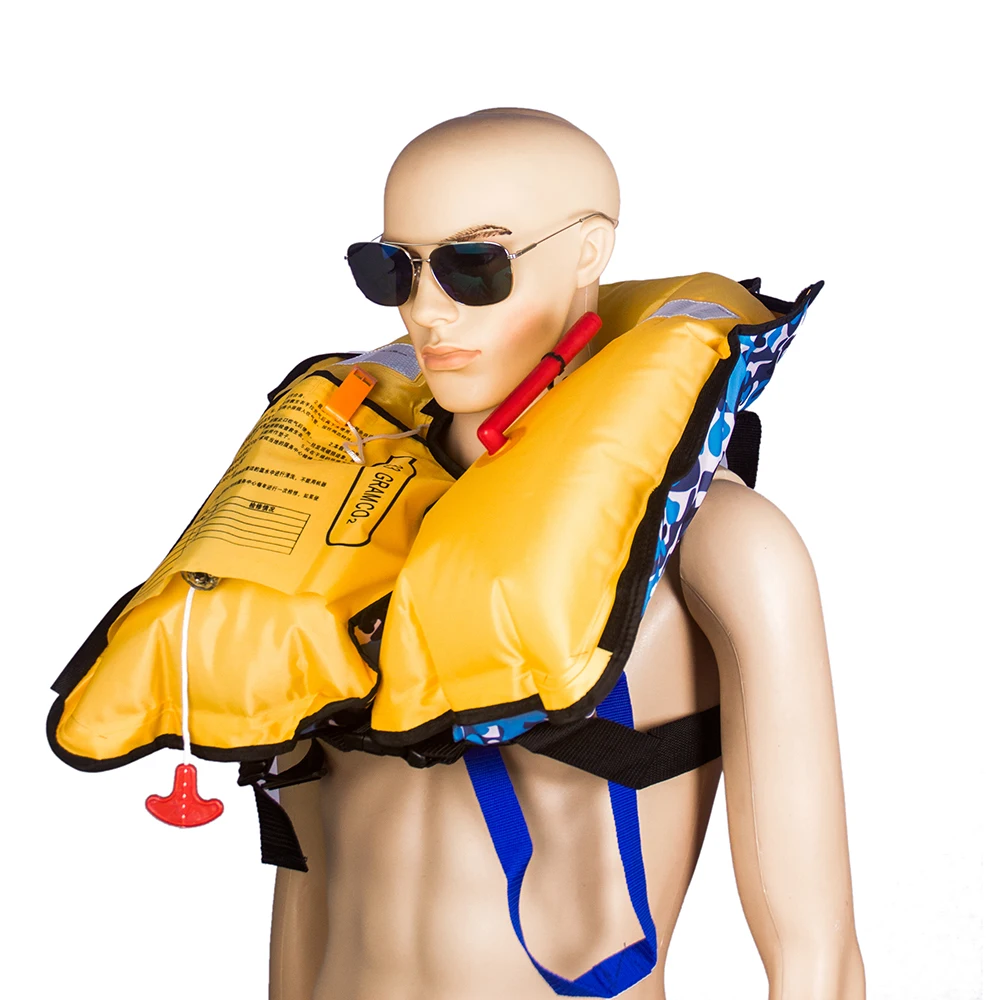 Can be Customized 5 Sec Manual Inflatable Life Jacket Snorkeling Floating Swimming Drifting Surfing Water Sports Lifejacket