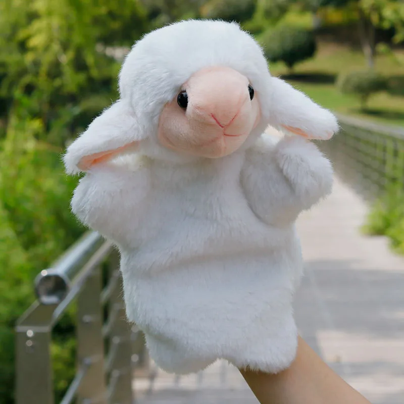 

Animal Hand Puppet sheep Puppet Dolls Plush Hand Doll early education Learning Baby Toys Marionetes Fantoche Puppets