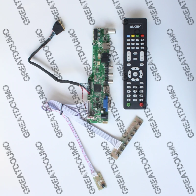 TV controller board with TV AV VGA Audio USB HDMI-compatible for 15.6 inch 1920X1080 LP156WF4-SLB1 LP156WF4-SLBA LP156WFC-TLB1