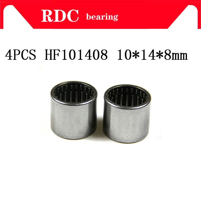 

High quality 4pcs 10X14X8mm HF101408 HF1008 One Way Drawn Cup Needle Bearing / Clutch shell type for 10mm shaft