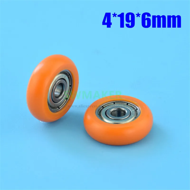 1pcs 4*19*6mm R type wheel , POM bearing pulley, door and window pulley