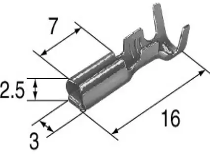 female Crimp Terminals (pins) 18-22 AWG 1500-0105 crimp terminal