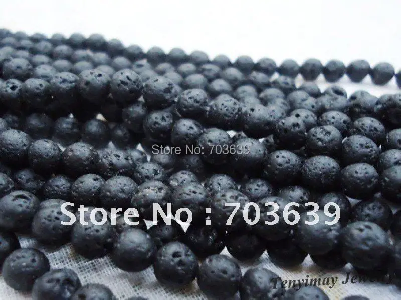 

Wholesale 5 strands(about 100pcs/strand) 4mm round volcano stone loose beads, volcano Lava stone fit bracelet DIY