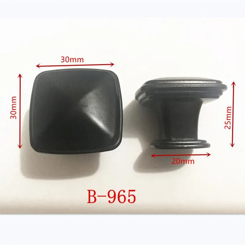 Zinc Alloy Black Cabinet Handles American style Kitchen Cupboard Door Pulls Drawer Knobs Fashion Furniture Handle B-965