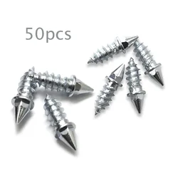 50Pcs Winter Tire Spikes Vehicle Anti-Slip Screw Stud Wheel Tire Snow Nail Spik For Auto Car Motorcycle SUV ATV Truck