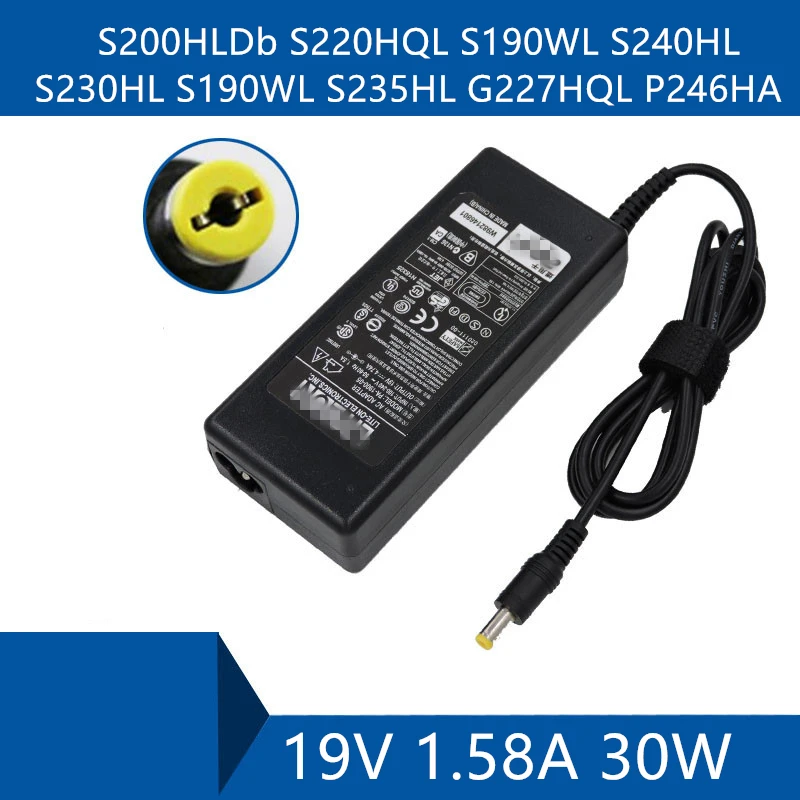 Адаптер постоянного тока для Acer S200HLDb S220HQL S190WL S240HL S230HL S190WL S235HL G227HQL P246HA