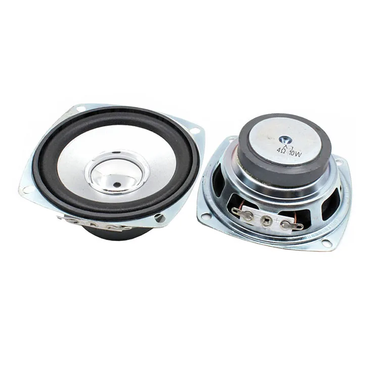 Tenghong 2 Stück 3-Zoll-Breitbandlautsprecher 4 Ohm 10 W 78 mm quadratische tragbare Audio-Lautsprechereinheit für Heimkino-Lautsprecher DIY – Detail 9
