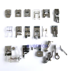 16 Pcs Feet Foot +Plastic Box For Bernina Old Style 640-2 642-2 644 700 707