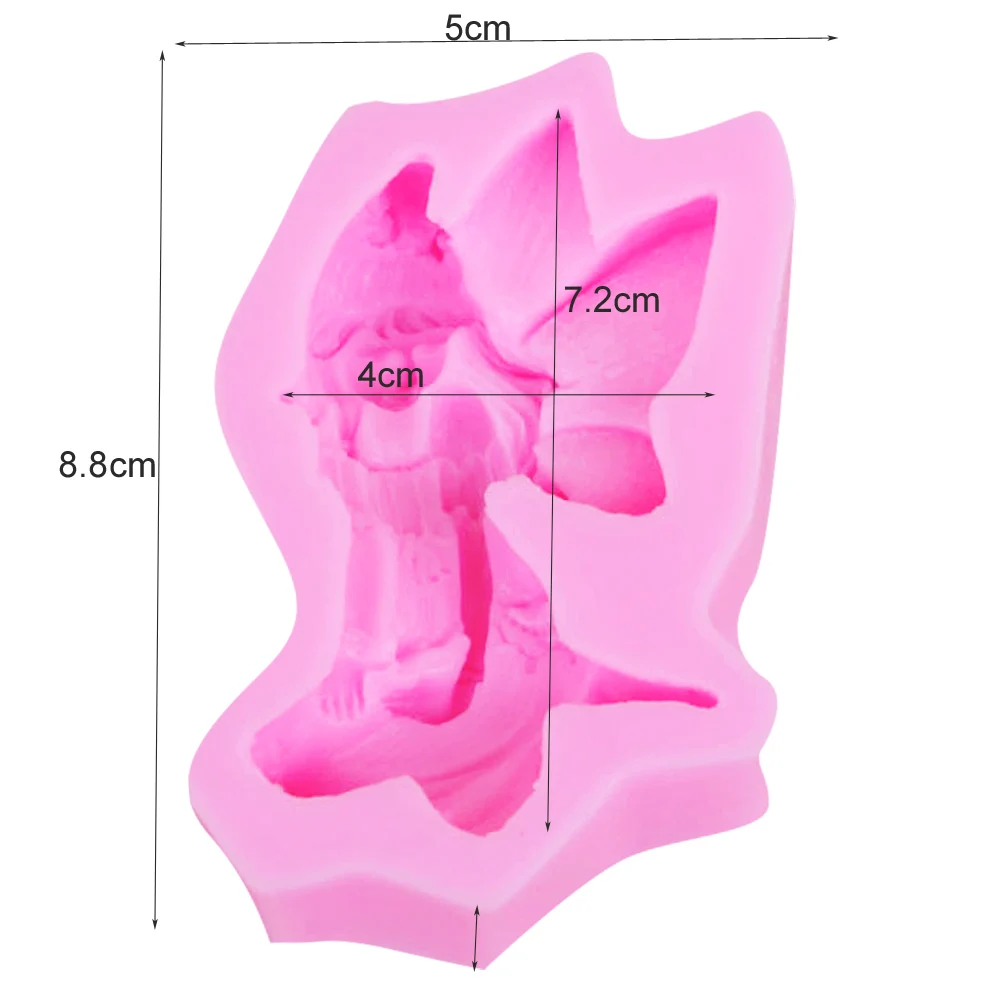 M423 New Fairy Angel 3D Candle Silicone Moulds Scented Soap Handmade Mold Soy WaxPlaster Resin Clay Diy Craft Home Decoration