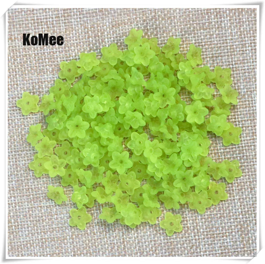 10x4mm Fashion Accessory Flower Acrylic Beads Loose Spacer Bracelets Charms Beads for Jewelry Making Supplier 200pcs DIY
