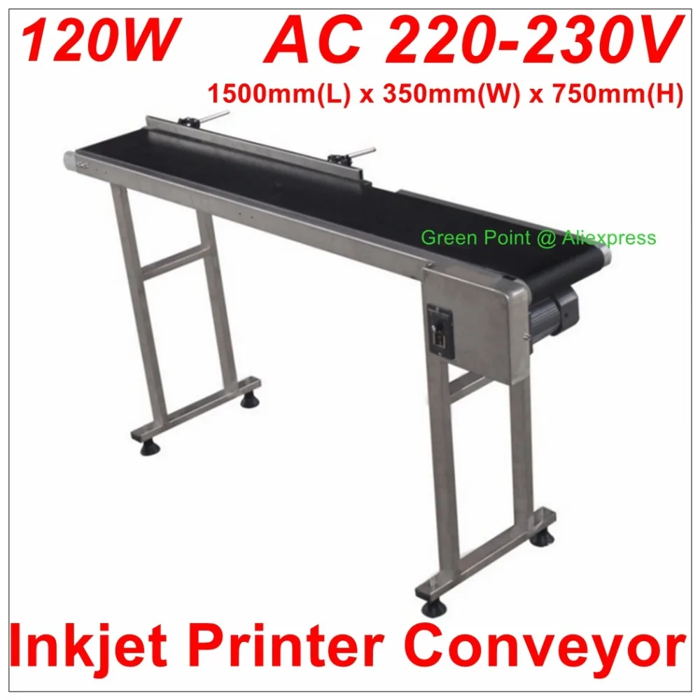 

120W Inkjet Printer Stainless Steel Conveyor Belt Standard Width Conveyor Belt 350mm Non-Noise Pipeline Conveyor Belt 110V/220V