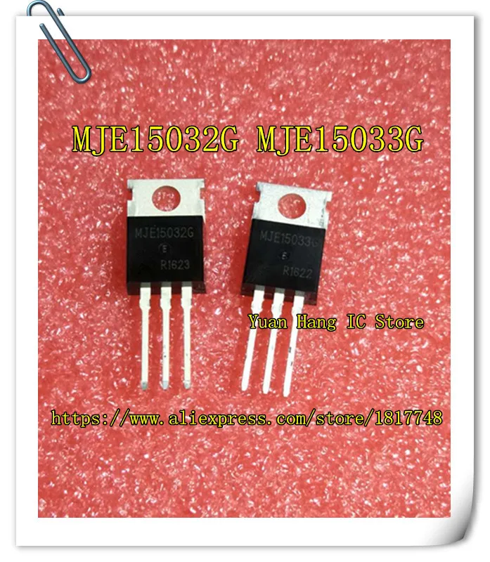 

10pair=20pcs/lot MJE15032G MJE15033G MJE15032 MJE15033 8A 250V TO-220 Audio triode