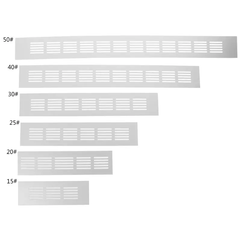 

15cm, 20cm, 25cm, 30cm, 40cm, 50cm Aluminum Alloy Air Vent Perforated Sheet Web Plate Ventilation Grille