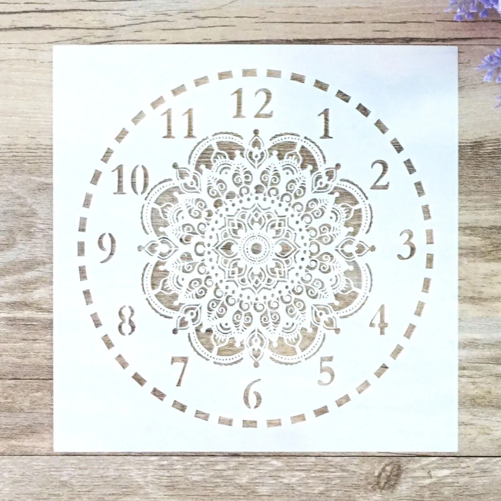 15 cm 30 cm 40 cm DIY Craft Clock tencil For Walls Painting Scrapbooking Stamping Stamps Album Decorative Embossing Paper Cards