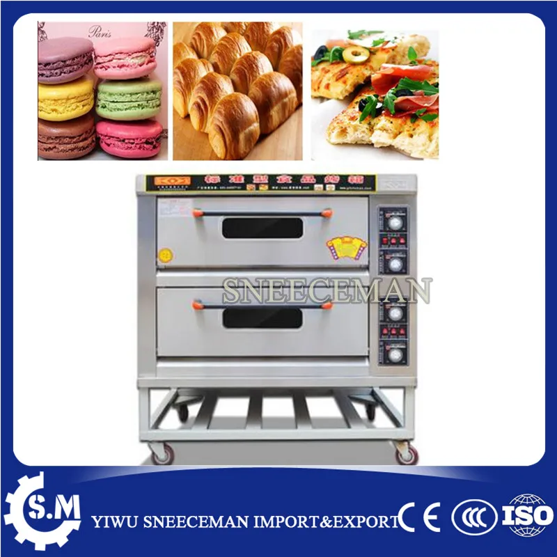 2layers 4trays commercial electric oven with timing bread pizza food electric baking oven