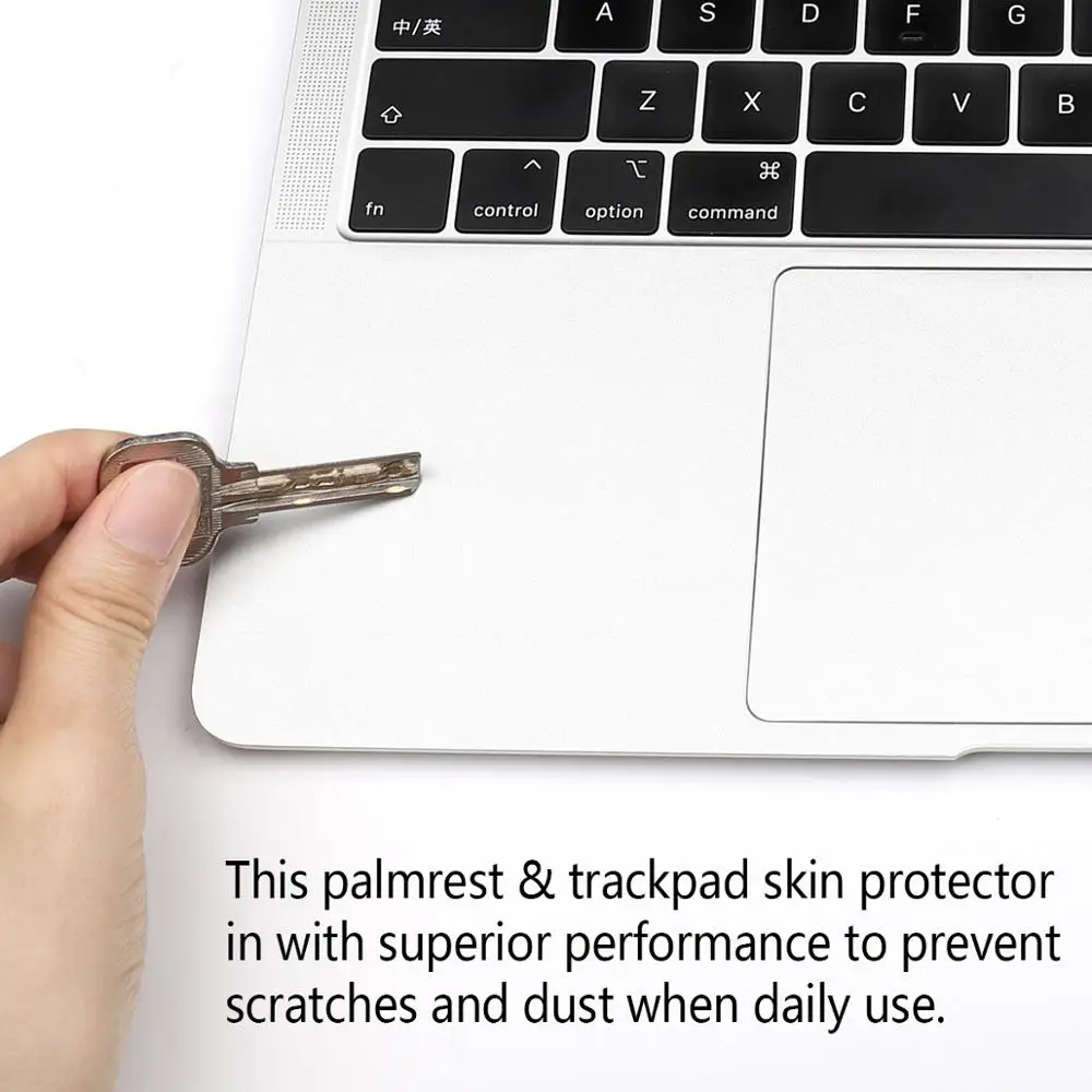 Palms Guard Rest Cover with Trackpad Protector Sticker Silver for New MacBook Pro 16 With Touch Bar A2141 Model