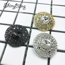 30mm AB Clear Glass Crystal Rhinestone Buttons Sewing Scrapbooking Shank Buttons Sewing Accessories