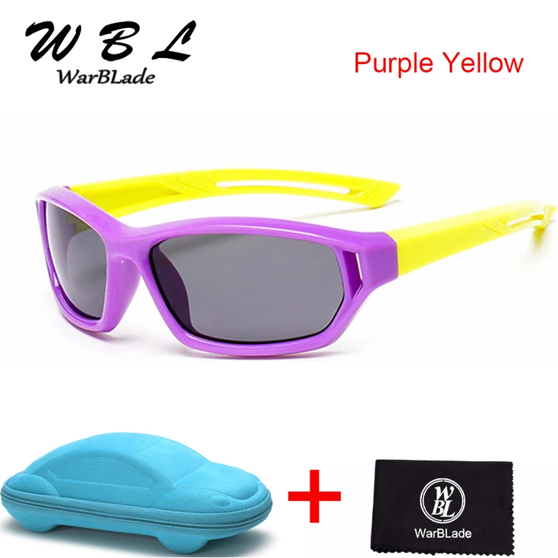 

WarBLade Kids Child Girls Boys Sport Goggles Baby Polarized Sunglasses TR90 Polarized Sun Glasses Shades Infant lentes With Case