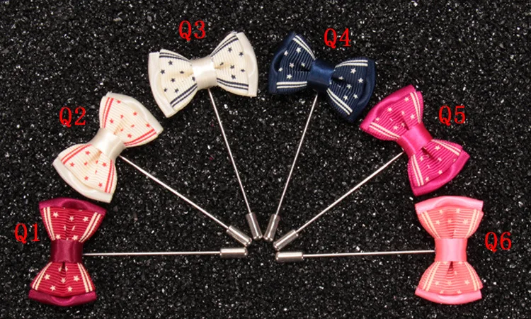 Free shipping , 20 pcs/lot , Men's Bow Tie Lapel Pin