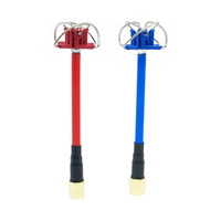 FPV 5.8G 3dBi 4 Leaf Clover AV Transmission RHCP Antenna SMA / RP-SMA Red Blue For Aomway Camera 5.8G FPV reciver Racing Drone