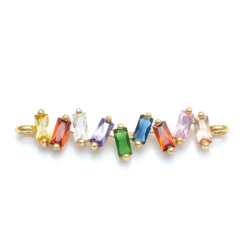 Accessories for Bracelets Earrings Necklace Jewelry Findings Handmade Zirconia Connectors For Women Bracelet Jewelry Making