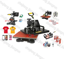 New Design 4 in 1 Heat Press/Heat Transfer Machine,t shirt Printing Machine, Cheap phone Case/ Mug/t shirt Printer,Sublimation