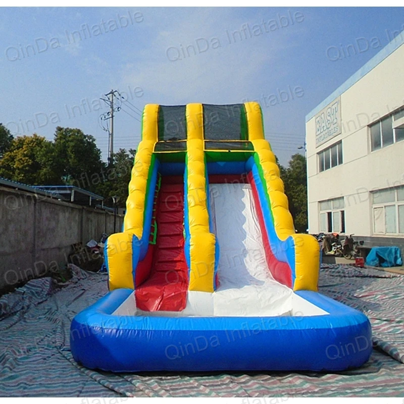 Commercial Inflatable Water Slide With Pool, Commercial Inflatable Water Slide For Backyard