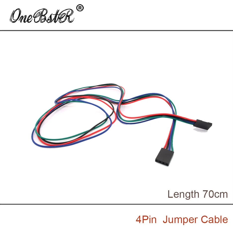 10Pcs/lot 70cm 4Pin Female-Female Jumper Cable DuPont line A rduino Boards Modules Large Favorably 3D Printer Part