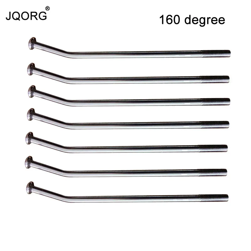 

JQORG 8G Angle 160 degree Bend Motorcycle Spokes Diameter 4.0mm Stainless Steel Material Length In 60-310mm Customize Spokes