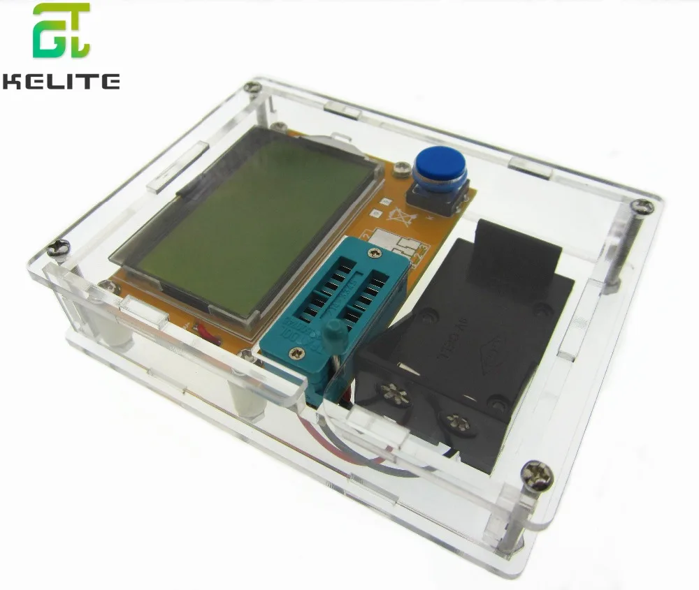 2016 ultimo LCR-T4 ESR Meter Transistor Tester diodo triodo capacità Mos Mega328 Transistor Tester + custodia (non batteria)