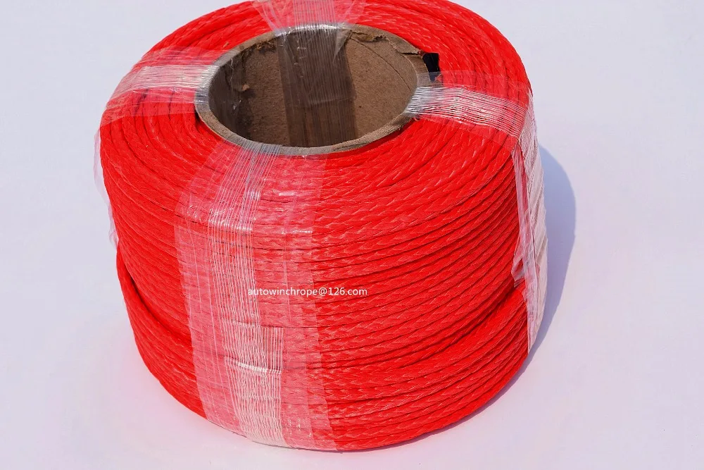 Free Shipping Red 5mm*100m Synthetic Rope,3/16