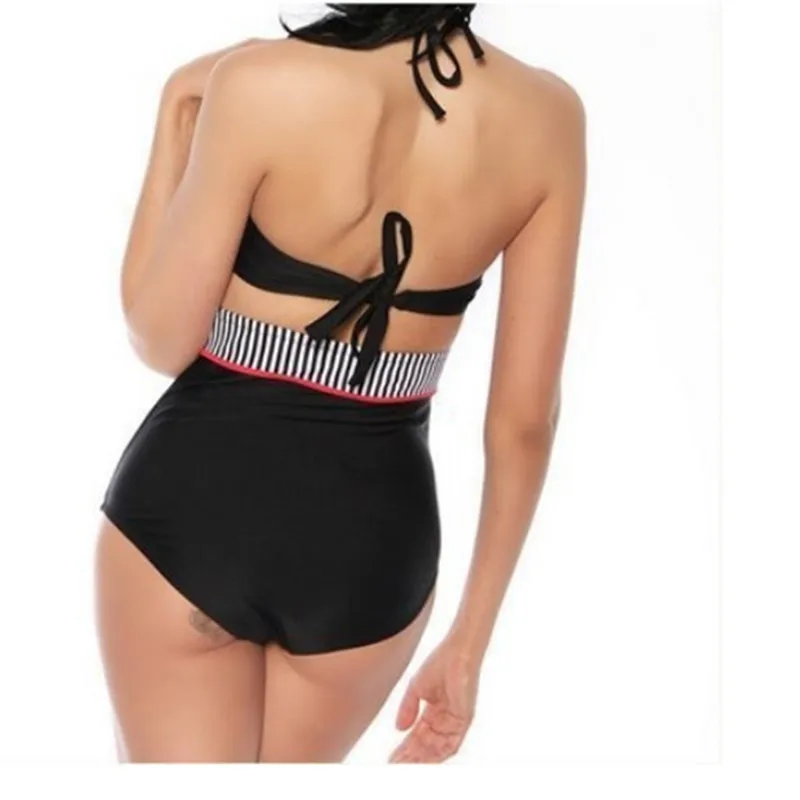 Drop Shipping 2019 Cutest Retro Swimsuit Swimwear Vintage Pin Up High Waist Bikini Set S/M/L/XL For Women Swimming Bathing Suit