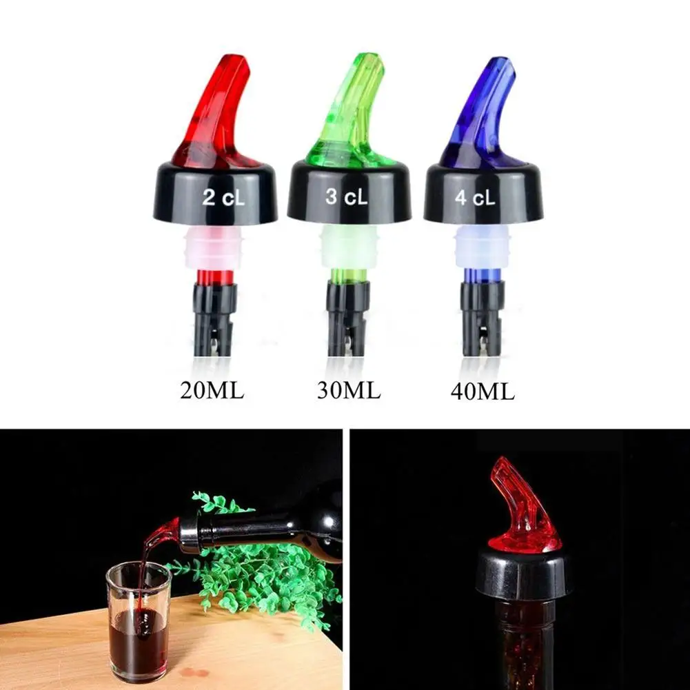 15/ml20ml/30ml/40ml/50ml Wine Pourer Alcohol Liquid Dispenser Measuring Oil Bottle Spout Wine Decanter KTV Tool Bar Accessory