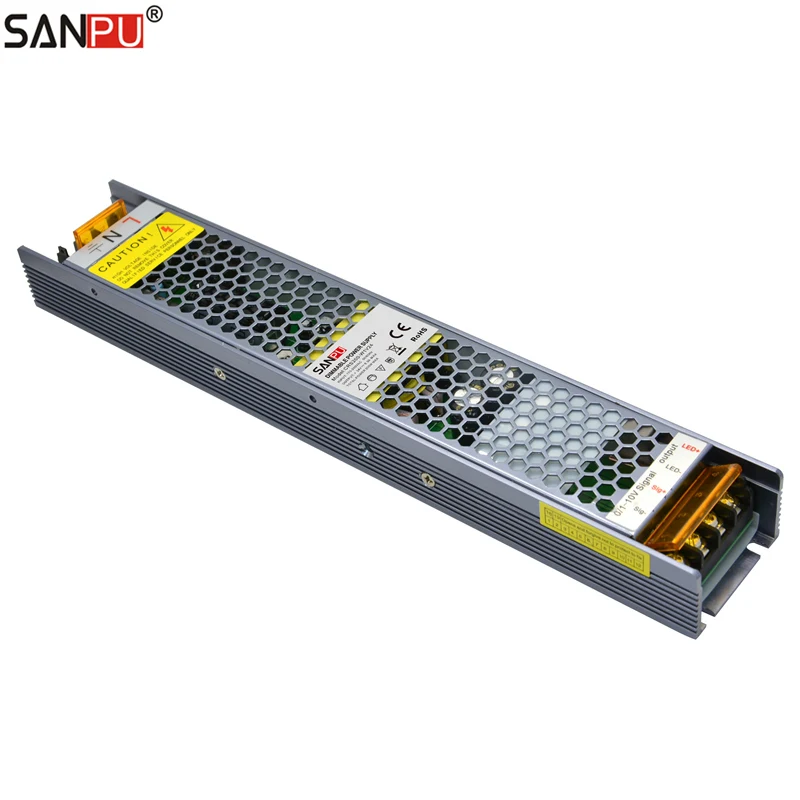 Imagem -03 - Sanpu-transformador de Iluminação Led Dimerizável em Transformador de 24v 8a 200w Triac e 010v Fonte de Energia 24v dc 220v e 230v