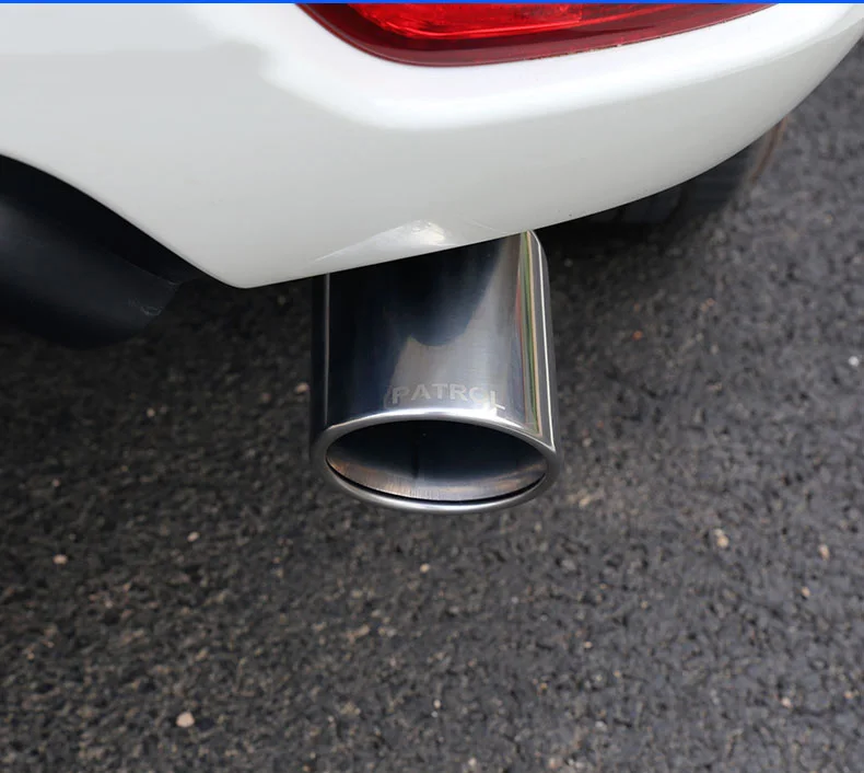 NEW Arrival Design S/S Exhaust Muffer Tailpipe For Nissan Patrol Y62 Armada Accessories 2015 2016 2017 2018