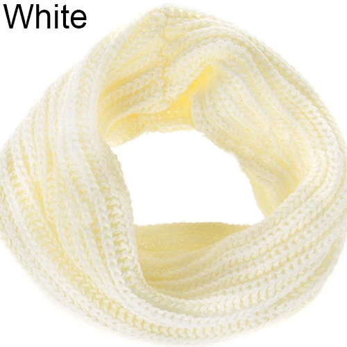 Fashion Unisex Winter Warm Infinity Circle Cable Knit Cowl Neck Long Scarf Shawl