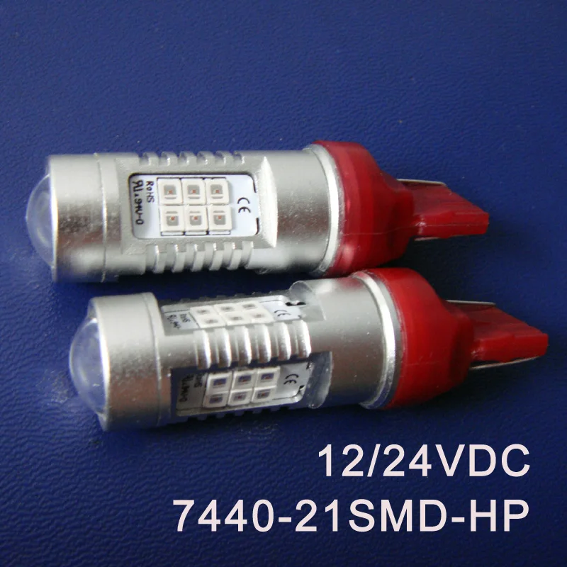 

High quality 12/24V 10W T20 7440 DRL Car Led Rear Fog Lamp,W21W Reverse light Auto Turn Signal Tail Bulb free shipping 2pcs/lot