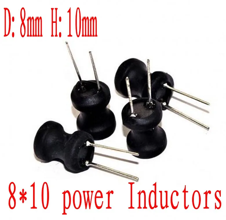 100 pcs/lot Power Inductor DIP 6*8mm 8*10mm 9*12mm 2.2UH 4.7UH 10uH 22uH 100 uH 330uH 470uH 1MH 2.2MH 4.7MH 10MH – Detail 5